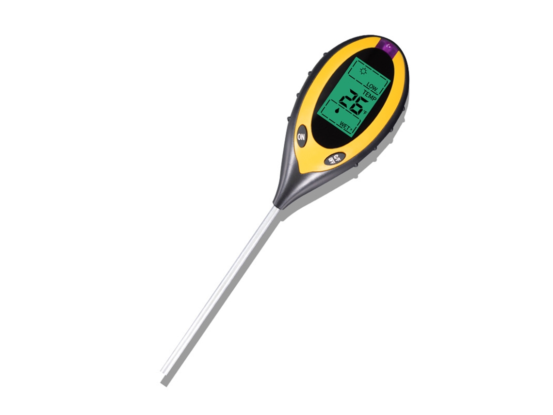Medidor Solo 4 em 1 com pH, umidade, luz e temperatura Primerox