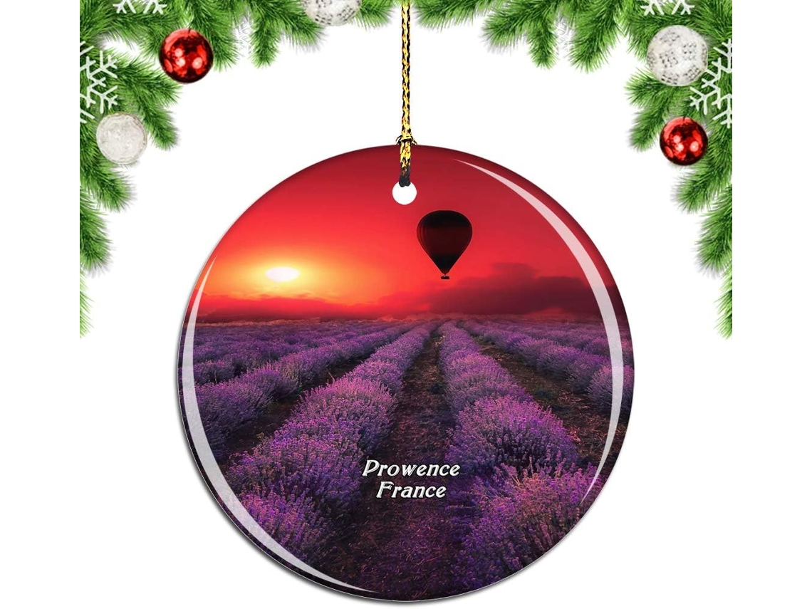 Frae Lavender Provee Decoração de Ornamento Pendurado Pingente Cidade Viagem Coleção Lembranças