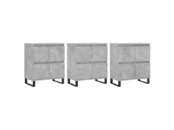 Sideboard, Sideboards Vidaxl Cinzeto Madeira Processada (n/a)