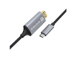 Cabo Dados Evelatus HDMI/Type-C TPC04 Black
