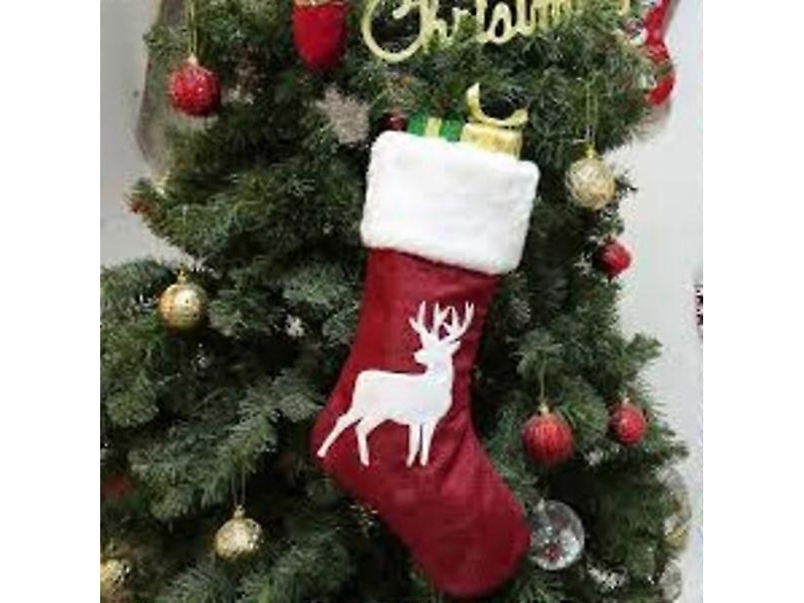Meias De Natal Vermelhas De 18 Polegadas Olysi Shop