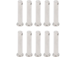 Pino De Aço Inoxidável Lucile Com Superfície Polida, Modelo Linear