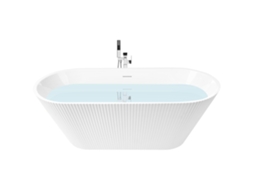 Banheira Autónoma Beliani Potosi De Acrílico Branco 77x169x58