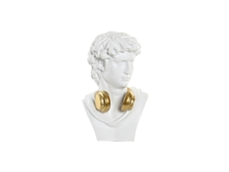 Figura Decorativa Home Esprit Branco Dourado Busto 19,5 X 16 X 30 Cm