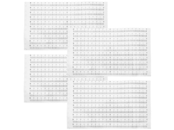 60 Adesivos De Formatura, Fita Métrica, Régua Réguas Adesivas Com