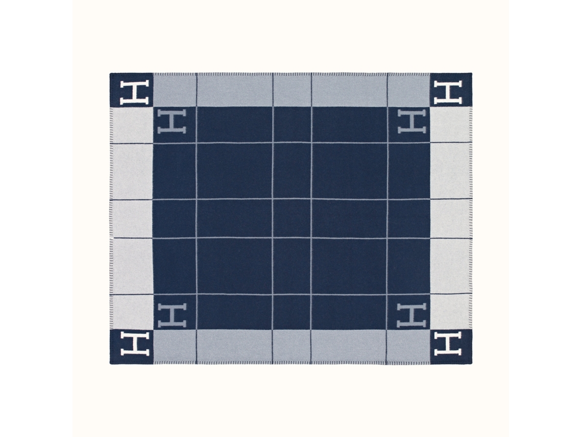 Cobertor De Letra H Moderno E Simples, Imitação De Lã De Caxemira, Cobertor De Malha-aquaforge