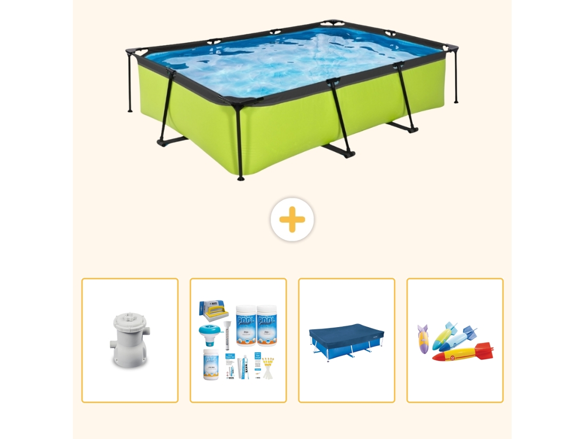 Exit-toys Piscina Exit Retangular - 300x200x65 Cm - 5-peças S200