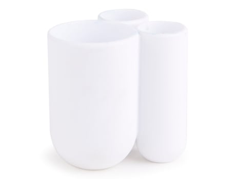 Copo para Escova de Dentes UMBRA Touch (Branco - 10x10x8cm)