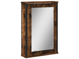 Bathroom Mirror Cabinet, Bathroom Mirror Cabinets Vidaxl Marrom Madeira Processada (n/a)