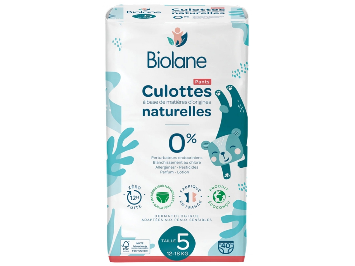 Calcinha Natural 40 Calcinha Tamanho 5 12-18 kg BIOLANE