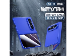 Capa Para Celular (azul Para Privacidade Huawei Puraxmax) Com Pintura Texturizada E Dobradiça De Mola.