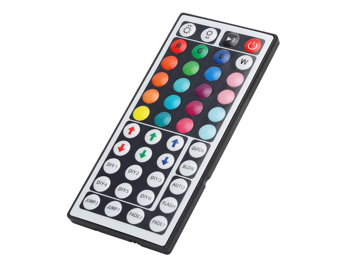 Controle Remoto Led Laxiscreed 44 Teclas Com Luz Infravermelha E Controle Rgb
