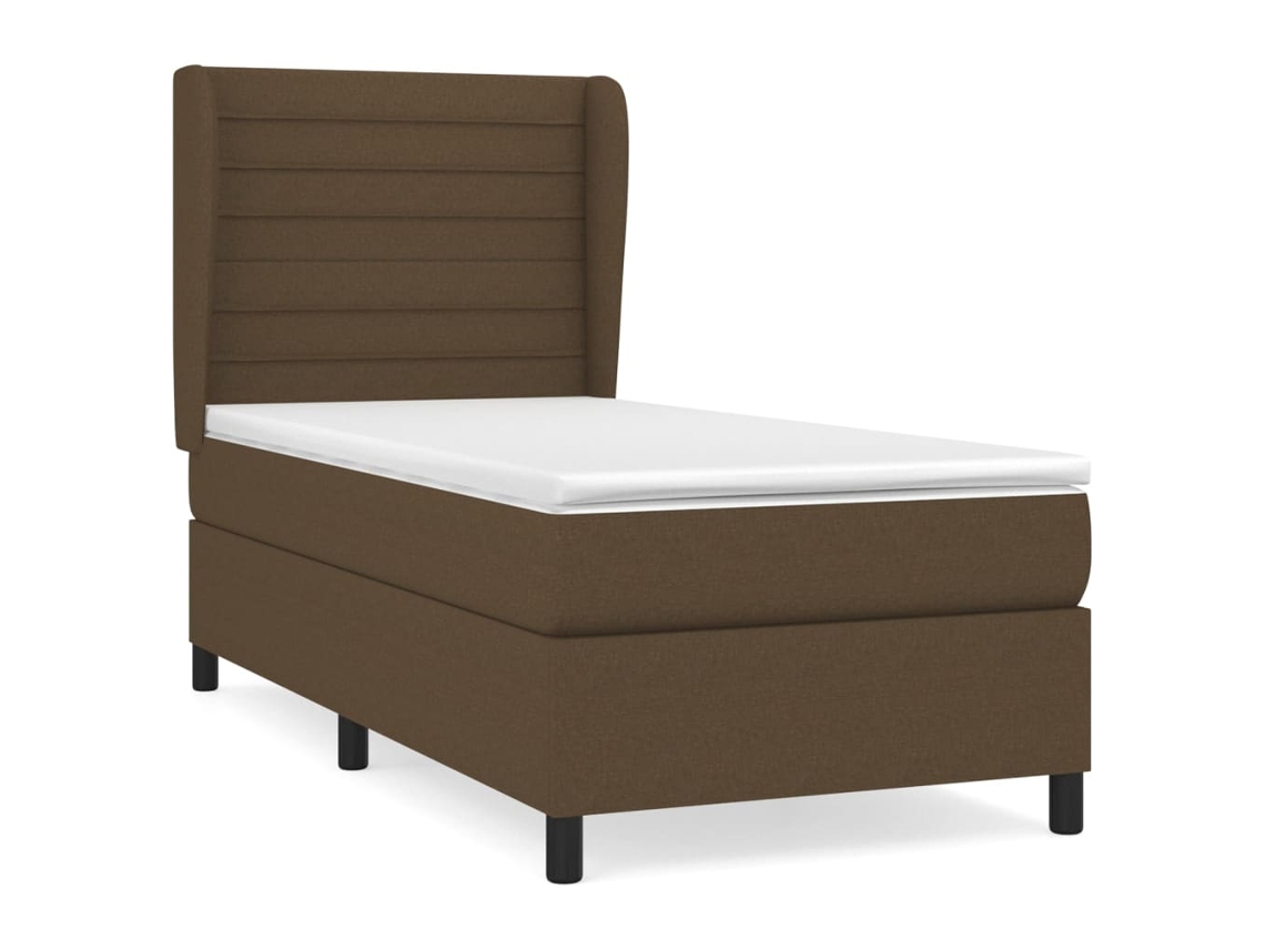 Box Spring Bed, Box Spring Beds Vidaxl Marrom Tecido (90 X 190 Cm)