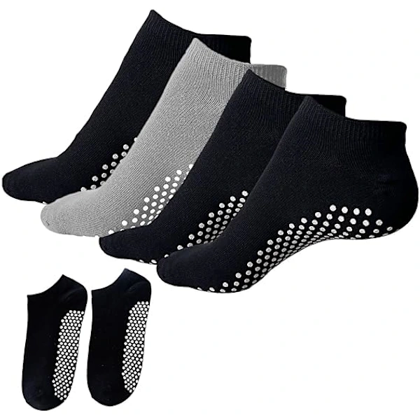 Conjunto de 2 Meias Femininas Antiderrapantes com Aderência para Pilates AQUAFORGE