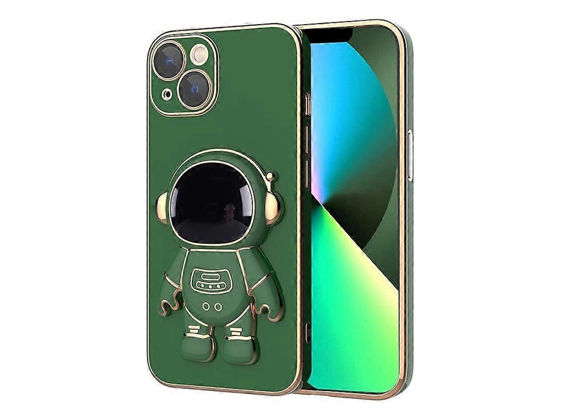 Capa De Celular Com Suporte De Astronauta Banhado A Ouro Para Iphone 12 Pro Max