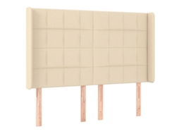 Headboard, Headboards Vidaxl Creme Tecido (147 X 16 X 118/128 Cm)