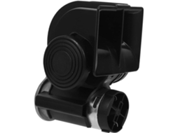 Buzina Pneumática Quadrada Preta Potente De 12v Para Trens, Caminhões E Carros - Acessório Automotivo Compacto