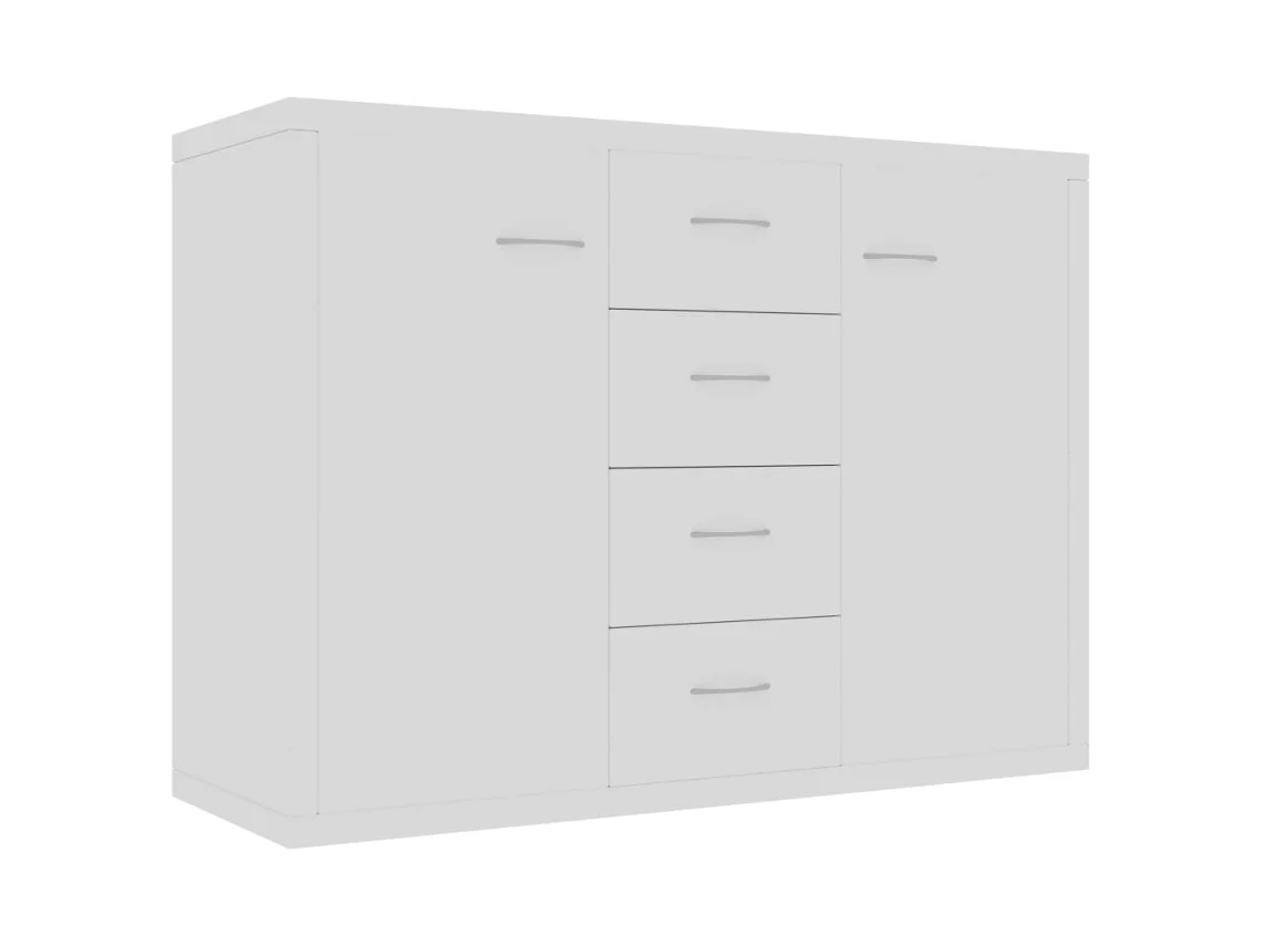 Aparador 88x30x65 cm em madeira compensada branca, exclusivo da MAISON.