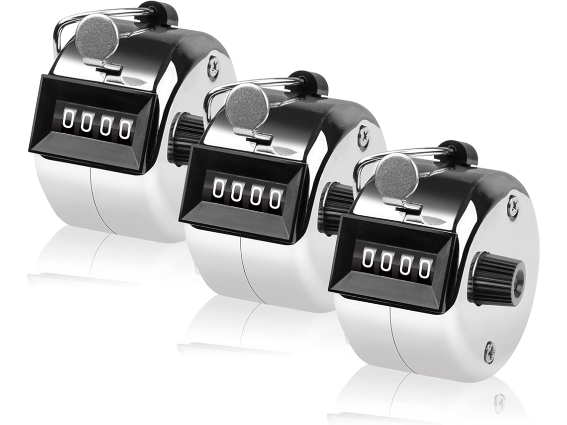 Conjunto de 3 Contadores de Cliques de 4 Dígitos BRILVIBERA