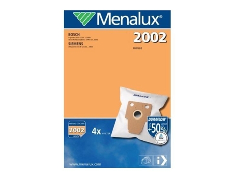 Conjunto de 4 Sacos de Aspirador 2002 MENALUX
