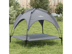 Vidaxl Cama Com Toldo Tecido Oxford E Aço Antracite