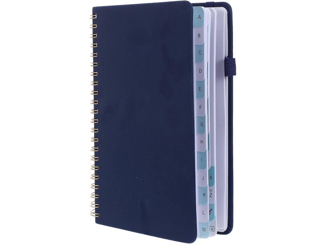 Carnet Telephonique B6 Com Spirale Metal E Ongles Alfabéticos