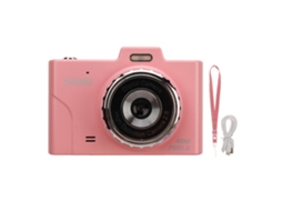 Câmera Digital Infantil Hd 48mp Tela Ips 2.8 Polegadas Amigável Aos Olhos Portátil Rosa