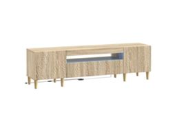 Vidaxl Gabinete De Tv Led Carvalho Sonoma Derivados De Madeira