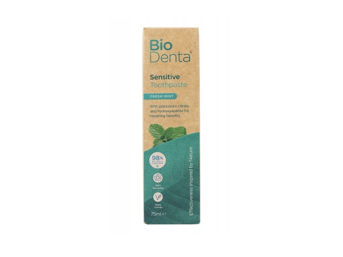 Biodenta Sensitive Toothpaste For Sensitive Teeth, Fresh Mint Flavor, 75 Ml Oceanic