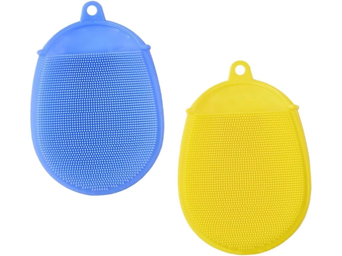 Lurelia Acessório De Duche Com Escova De Banho Para Bebé, Massagem Suave, Arrumação Simples Prático