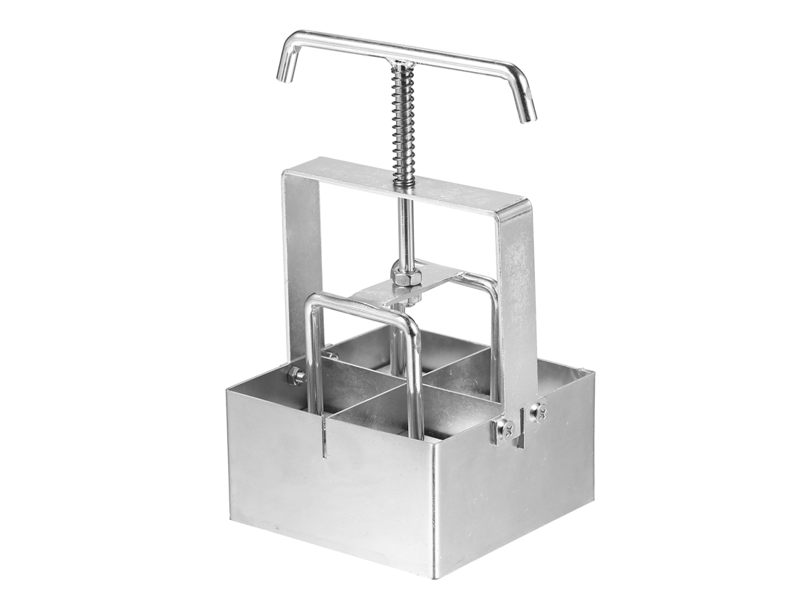 Ferramenta manual para blocos de solo de 2 polegadas com perfuradores para plantio e cultivo de mudas no jardim.