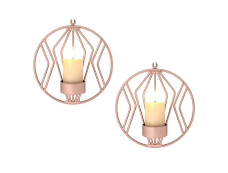Pçs Arandela de Vela de Parede para Vela Pequena Pilar Suportes de Metal Tealight Decorações de Parede para Banheiro Pátio Sala de Estar Decoração