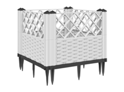 Garden Planter, Garden Planters Vidaxl Branco Polipropileno (43,5 X 43,5 X 43,5 Cm)