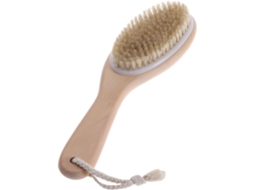 Escova De Banho Esfoliante Com Cerdas Naturais E Cabo Curvo, Escova De Massagem Corporal Para Circulação Sanguínea E