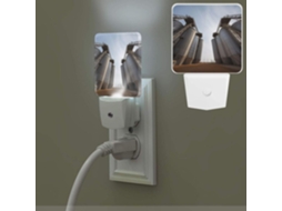 Feijão Secagem Luz Noturna Com Sensor Crepuscular, Luz Branca Quente, Pequena, Led Com Interruptor On/Off
