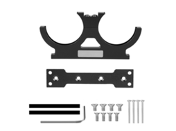 Suporte De Metal Duplo Semi Circular Para Tanque Cilíndrico De 60mm Cores Preto, Prata, Vermelho Luz Dourada