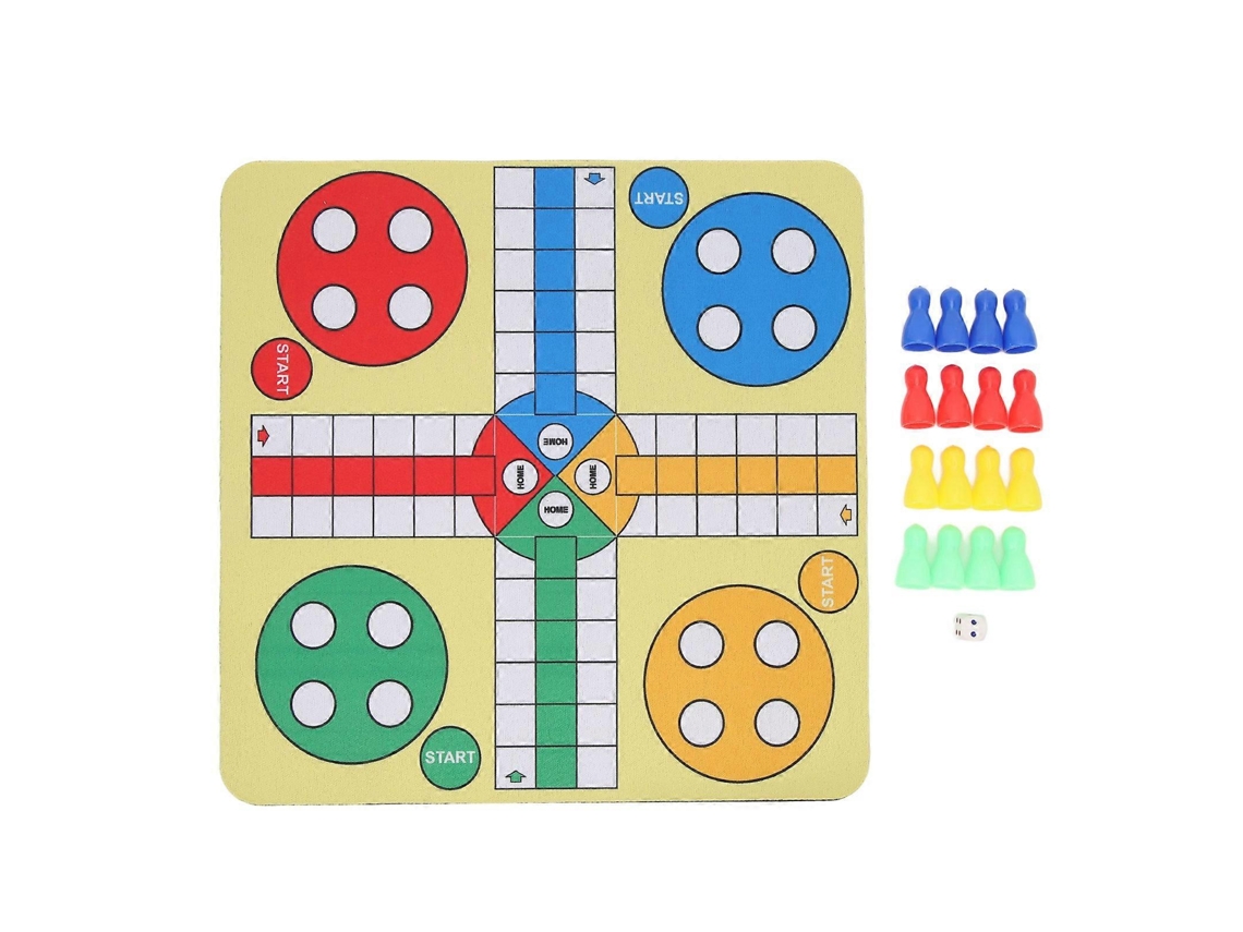 Jogo De Xadrez Voador Em Couro Pu Com Mousepad Para Viagem, Brinquedo Familiar Amplo Com 16 Peças E Dados Para Casa, Festas E Escritório Olysi Shop