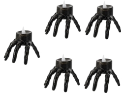 Conjunto de 5 Velas Led em Formato de Mão, Decoração de Halloween Sem Chama, Atmosfera Assustadora para Casa. SFUSHOS