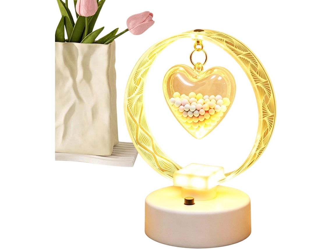 Luminária noturna moderna para quarto de bebê, alimentada por bateria.