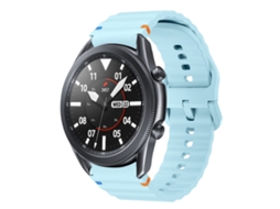 Bracelete para Samsung Galaxy Watch 3 Silicone com Padrão de Onda Azul Claro XIAOMOYU (41mm)