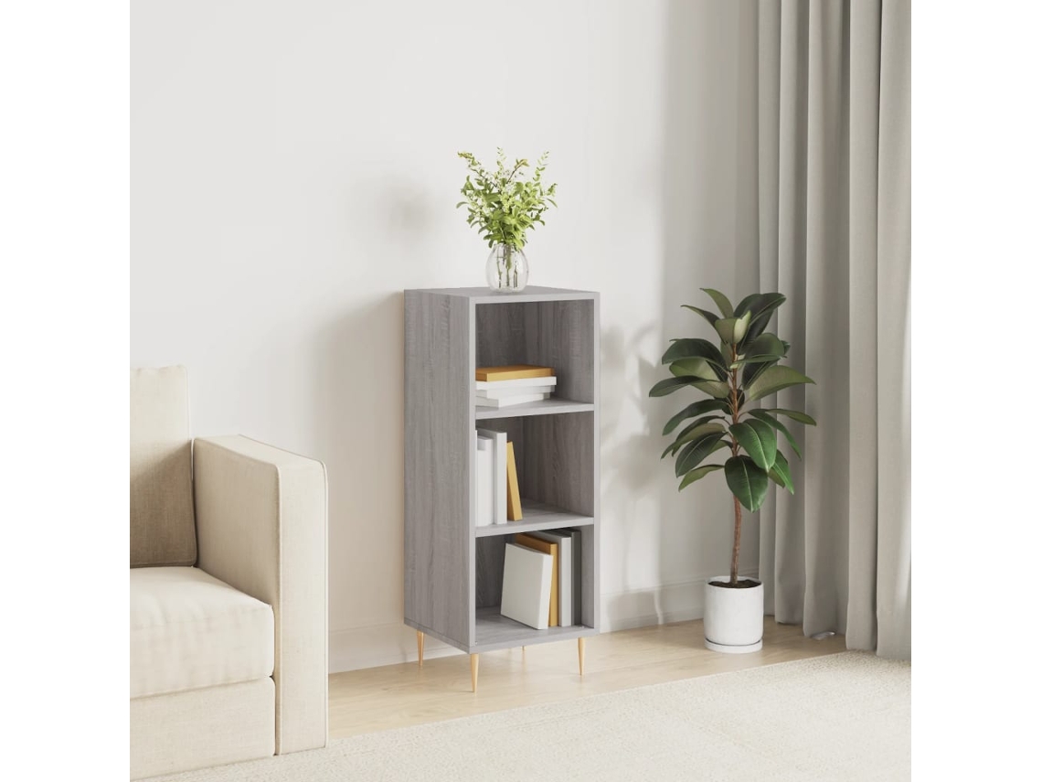 Aparador 34,5x32,5x90 cm Madera Procesada Color Gris Sonoma