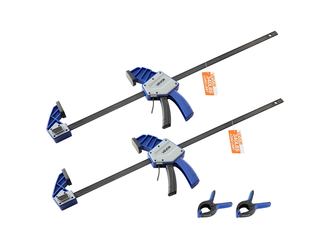 Grampos De Barra Para Carpintaria 2 Pcs 60,96 Cm Carga De 154 Kg Vevor