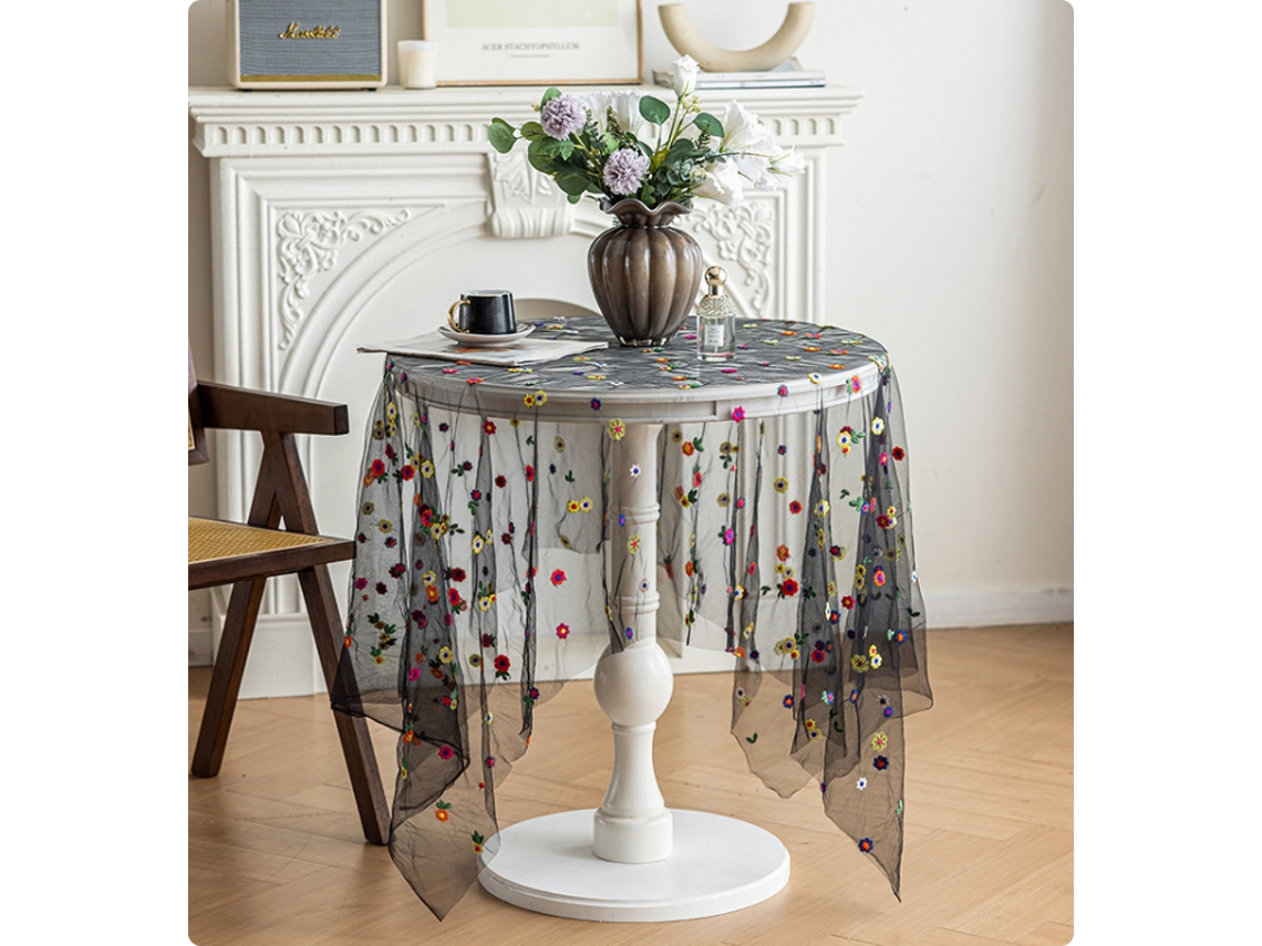 Toalha De Mesa Quadrada De Renda, Medindo 140 X 140 Cm (55 X 55 Polegadas), Ideal Para Decorar Casamentos E Recepções.4