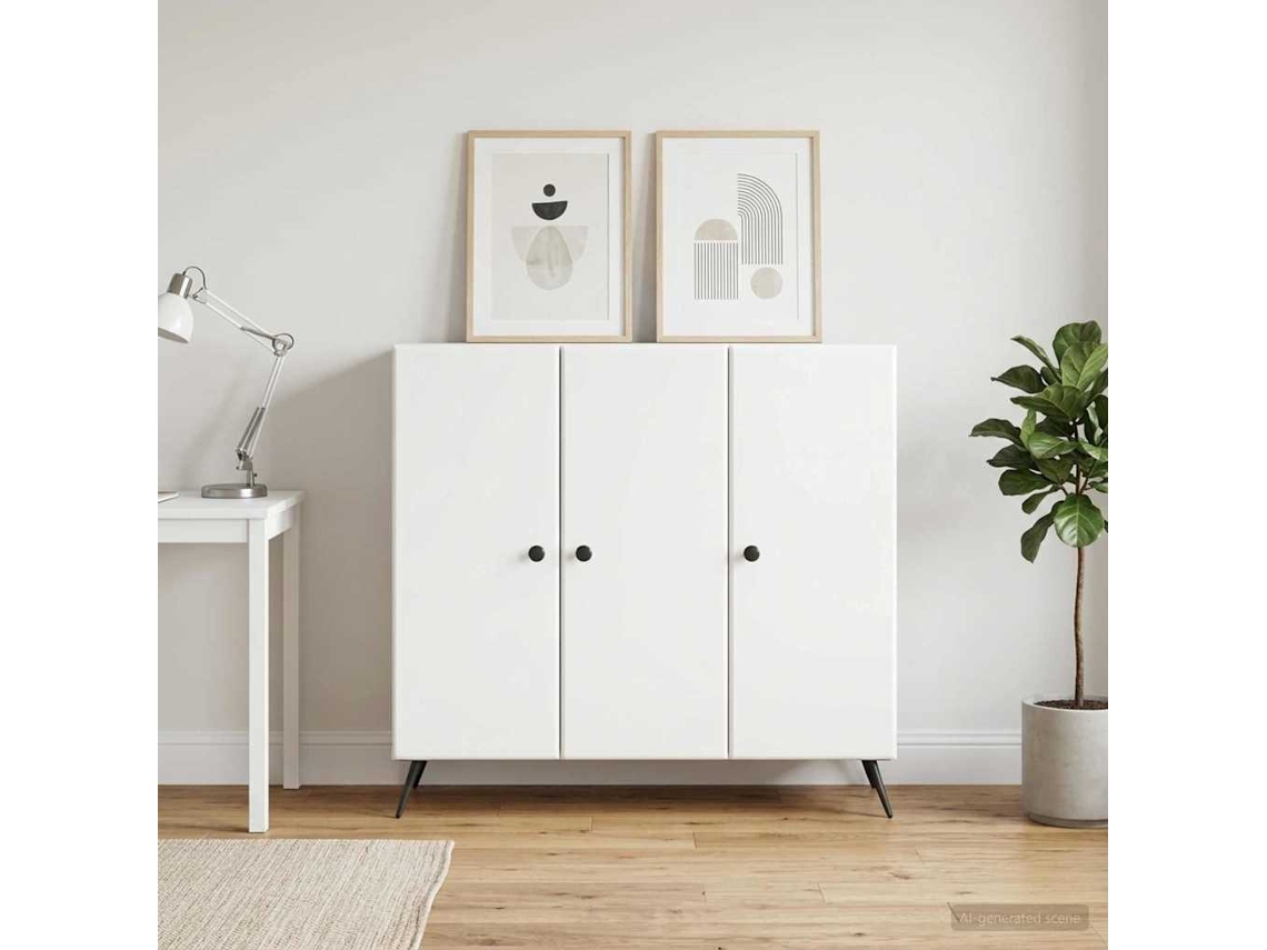 Vidaxl Buffet Branco 89 X 34,5 X 80 Cm Derivados De Madeira