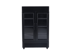 Mali refrigerador Miniatura de Madeira para Casinha de Bonecas 1:12 Simulação Preto