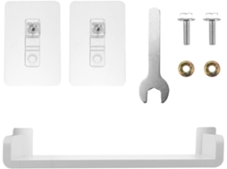 Organizador De Parede Para Banheiro, Em Formato De U, Plástico Branco, Grande, Sem Furos, Ideal Para Cozinhas De Hotéis