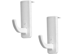 Crochets Adhésifs Pour Casque Audio 2pcs En Plastique Blanc, Support Pratique For Écouteurs, Protège Les