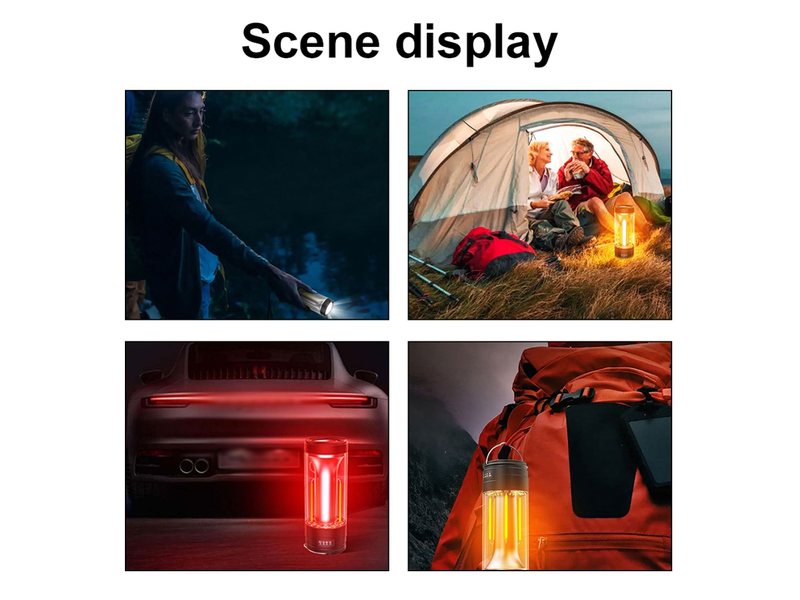 Lanterna Led 3 em 1 Recarregável com Power Bank