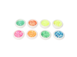 Set De 8 Caixas De Glitter Para Unhas Com Strass E Flakes Misturados Brilhos Decorações Arte De Unhas