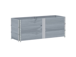 Garden Planter, Garden Planters Vidaxl Cinzeto Madeira De Pinho (150 X 50 X 60.5 Cm)